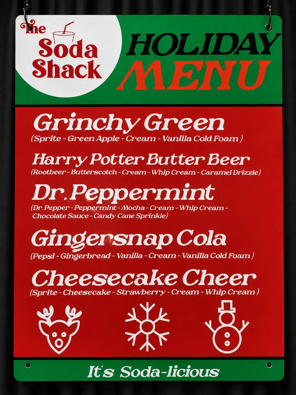 Fall menu